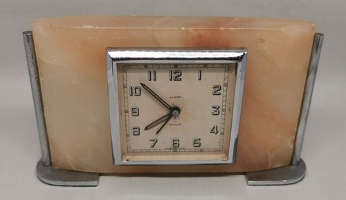 Vtg 1930s smiths pink marble - 1930s,