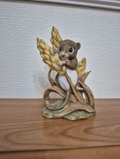 Royal Osborne Figurine Of A Mouse with Corn. Made In China.
