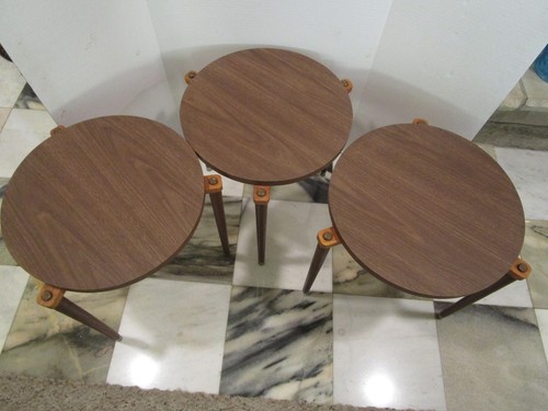 Vintage mcm set round - set, 3-round