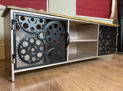 Industrial stand rustic - industrial, tv
