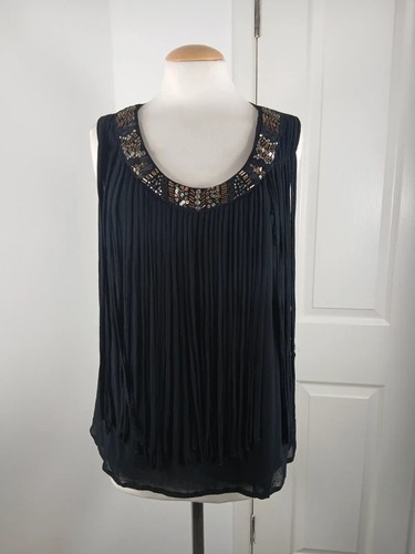 Monson black fringed beaded - black,