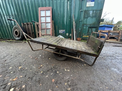 Market barrow flatbed trolley - market,