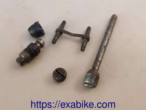 Rear brake caliper elements - caliper,