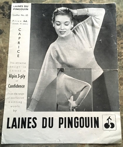 Vintage pingouin pattern - vintage, 65