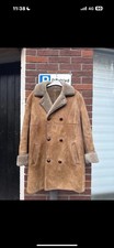 Genuine Vintage Nurseys 100% Real Sheep Skin Coat Side 40” Excellent Condition