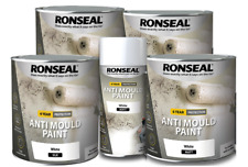Ronseal 6 Year Anti-Mould Paint |  White Matt & Silk | 750ml , 2.5L, 400l Spray