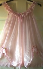 Sexy. Sheer PINK FRILLY Lace