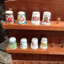 Mixed Lot Of 8 Royal Worcester China Thimbles
