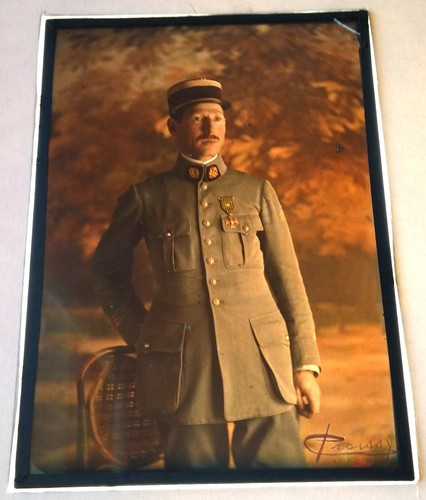 Autochrome military soldier - autochrome,