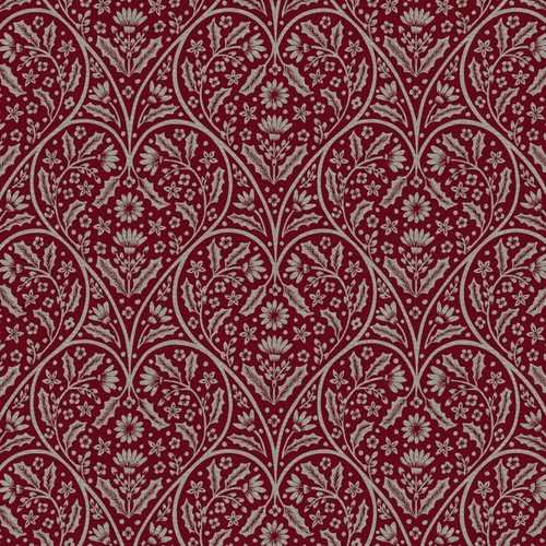 Red heart damask pvc vinyl - heart,