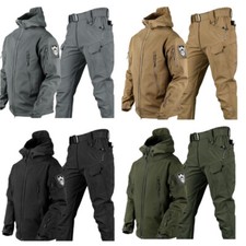 Warm Hooded Jacket Mens Combat
