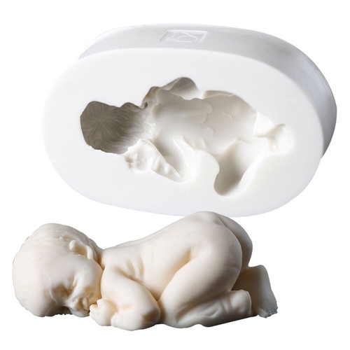 Baby fondant mould - 3d, angel
