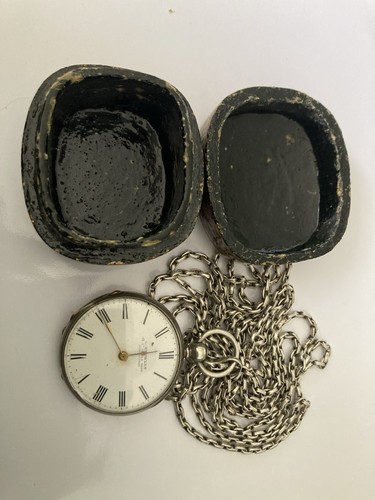 Victorian silver pocket - silver,