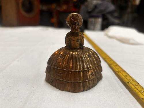 Vintage brass lady figurine - vintage,