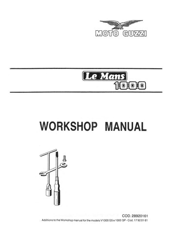 Moto guzzi service manual - moto,