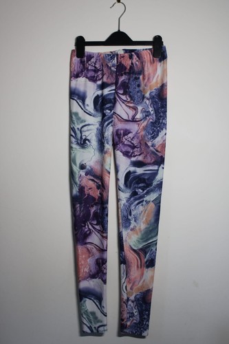 Galaxy print leggings - galaxy,