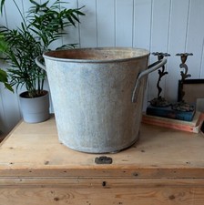 Vintage Galvanised Pot