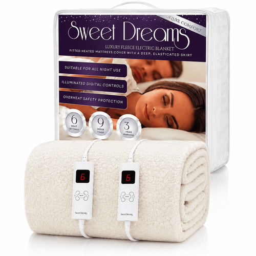 Heated blanket double king - blanket,