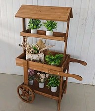 Wooden Plant Trolley Cart, Sweet Candy Cart *brand New Boxed*
