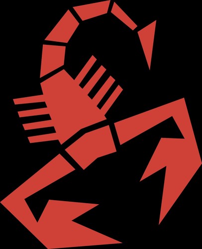 Abarth scorpion decal - 2x,