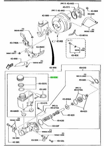 Oem mazda tank set fd3s - oem,