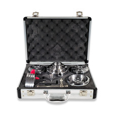 75mm Wood lathe chuck threaded M33 x 3.5 with faceplate spiggot grippers set RDG