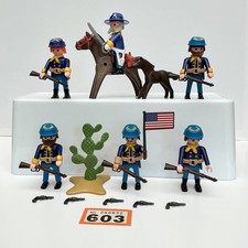 Playmobil Civil War Union Soldiers bundle x 6 Figures Western army builder lot