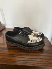 Dr martens black white underground creeper monk Ramsay Oxford size 6 rare
