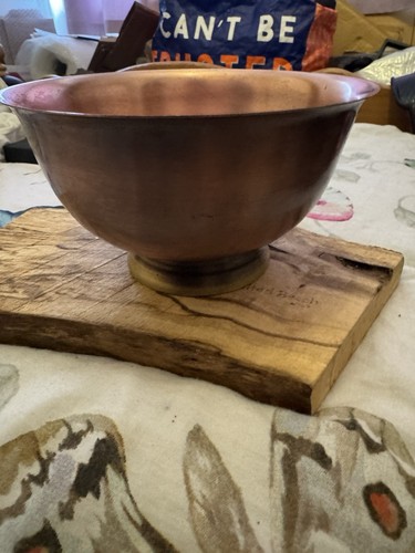 Vintage copper gregorian bowl - vintage,