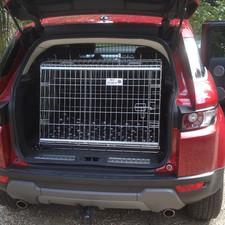 PET WORLD Range Rover Evoque Travel car sloping pet puppy dog crate cage