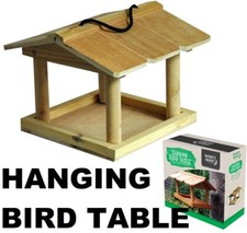 Natural Wood Hanging Bird