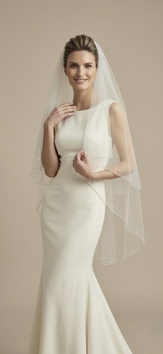 Wedding ivory veil with - wedding,