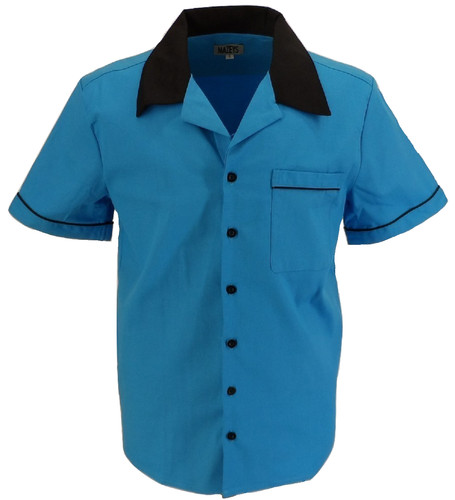 Mens retro blue rockabilly - retro,