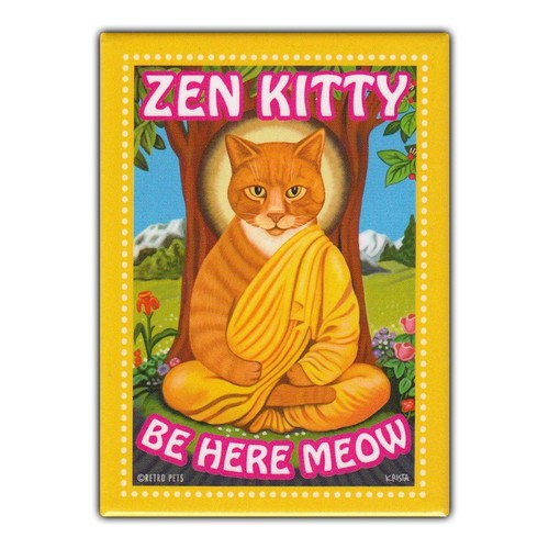 Retro pets refrigerator magnet - retro,
