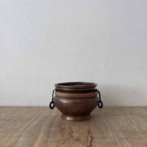 Vintage rustic hammered copper - rustic,