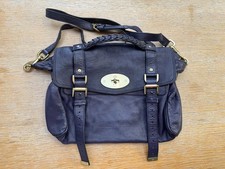 Mulberry ALEXA Genuine Leather Satchel - Limited Edition Blue