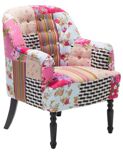 Armchair mandal fabric pink - mandal,