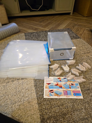 Clear plastic stackable shoe - clear,