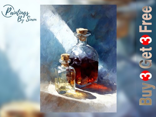 Whisky decanter 5x7 print - whisky,