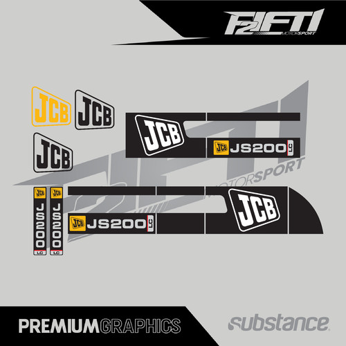 Jcb js200 repro decal - repro, graphic