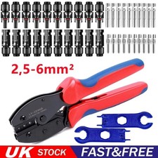 Solar Crimp Tool Connector Spanner PV Crimper Wire Stripper Crimping Pliers