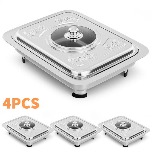 4pcs buffet food holders with - food,
