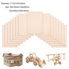 Balsa Wood Sheets Blocks Model Making Architect Crafts 1-8mm Thicks