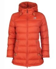 Karrimor Hooded Down  Ladies UK 10 (S) Jacket Windproof Lightweight Orange 