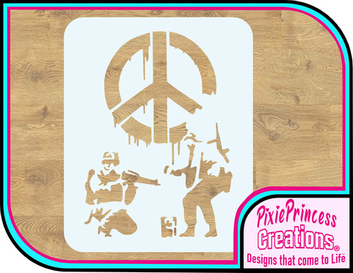 Banksy peace stencil - banksy,