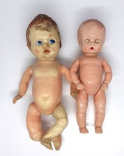 Two Vintage Plastic Baby Dolls