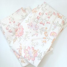Vintage Pair Floral Curtains