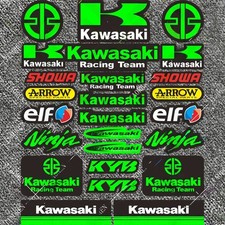Racing Motorcycle Motorbike Reflective Sticker Decal Helmet Fairing For kawasaki