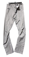 JACK & JONES Mens Core Workwear Twisted Gray Pants 32/34 durability strength