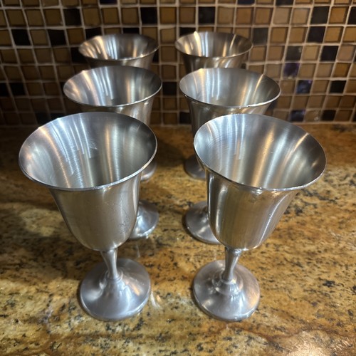 Preisner pewter wine goblets - preisner,
